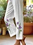 Women Floral Long Pants Casual Spring/Fall Trousers
