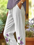 Women Floral Long Pants Casual Spring/Fall Trousers