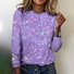 Vintage Ombre Crew Neck Long Sleeve T-shirt