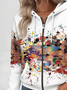Vintage Hoodie Gradient Pattern Hoodie
