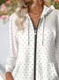Vintage Hoodie Polka Dots Hoodie