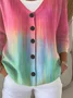 Women Abstract Long Sleeve Comfy Casual Printing Cardigan