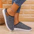 Casual Color Block Slip On Flat Heel Loafers