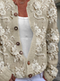 Women Floral Long Sleeve Comfy Casual Printing Cardigan