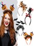 Halloween 2025 Pumpkin Headband Little Devil Ghost Festival Carnival Party Decoration Hair Accessory Headband