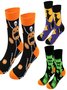 Halloween Plus Size Cotton Socks Autumn And Winter New Witch Pumpkin Castle Mid-tube Socks