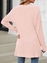 Women Spring/Fall Outerwear Vintage Gathered Plain Long Sleeve Jacket