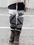 Women Geometric Vintage All Season Long Leggings