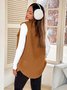 Women's Autumn And Winter Lapel Buttoned Plush Vest Jacket Loose Temperament Commuting Imitation Lambskin