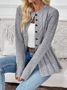 Women Plain Long Sleeve Comfy Casual Cardigan