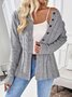 Women Plain Long Sleeve Comfy Casual Cardigan