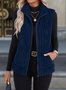 Women's Autumn And Winter Fashion Casual Simple Sleeveless Versatile Vest Jacket