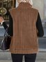 Women's Autumn And Winter Fashion Casual Simple Sleeveless Versatile Vest Jacket