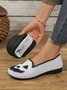 Halloween Casual Geometric Slip On Flat Heel Shallow Shoes
