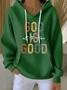 God Is Good Vintage Hooded Comfy Hoodie