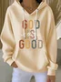 God Is Good Vintage Hooded Comfy Hoodie