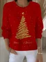 Women Christmas Long Sleeve Comfy Vintage Sweater