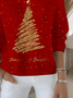 Women Christmas Long Sleeve Comfy Vintage Sweater