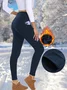 Women Plain Vintage Winter Long Leggings