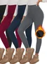 Women Plain Casual Winter Ankle Pants Leggings