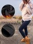 Women Plain Casual Winter Ankle Pants Leggings