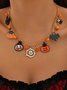 New Halloween Accessories Niche Cat Ghost Pumpkin High-end Jewelry Clavicle Chain Female Pendant Light Luxury Necklace