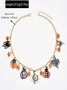 New Halloween Accessories Niche Cat Ghost Pumpkin High-end Jewelry Clavicle Chain Female Pendant Light Luxury Necklace
