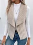Plain Casual Regular Fit New Autumn And Winter Fashion Casual Simple Sleeveless Versatile Jacket Vest
