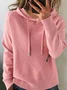 Women Plain Long Sleeve Comfy Vintage Sweater