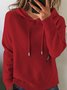 Women Plain Long Sleeve Comfy Vintage Sweater