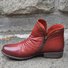 Vintage Plain Zipper Low Heel Chelsea Boots