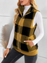 Polyester Cotton Stand Collar Elegant Vest