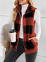 Polyester Cotton Stand Collar Elegant Vest