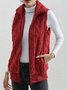 Polyester Cotton Stand Collar Elegant Vest