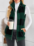 Polyester Cotton Stand Collar Elegant Vest