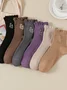 Cotton Embroidery Sweat-absorbent Trendy Japanese Style Cute Fungus Lace Mid-tube Women's Socks Breathable Pile Socks