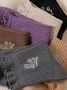 Cotton Embroidery Sweat-absorbent Trendy Japanese Style Cute Fungus Lace Mid-tube Women's Socks Breathable Pile Socks