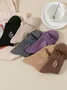 Cotton Embroidery Sweat-absorbent Trendy Japanese Style Cute Fungus Lace Mid-tube Women's Socks Breathable Pile Socks