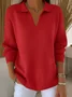 Women Plain Long Sleeve Comfy Casual Printing Sweater