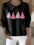 Women Christmas Long Sleeve Comfy Casual Printing Sweater
