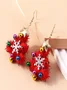 Christmas Colorful Diy Jewelry Christmas Tree Bell Elk Earrings Personality Felt Earrings