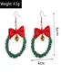 Christmas Colorful Diy Jewelry Christmas Tree Bell Elk Earrings Personality Felt Earrings