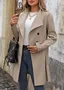 Women Spring/Fall Outerwear Casual Plain Long Sleeve Shawl Collar Jacket