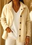 Women Spring/Fall Outerwear Casual Plain Long Sleeve Shawl Collar Jacket
