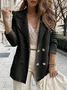 Women's Plain Regular Regular Fit Blazer
