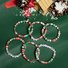 Christmas 6-Pack Cute Elk Polymer Clay Bracelet Set Women's Party Gift