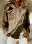 Casual Hoodie Abstract Hoodie Printing