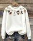 Casual Crew Neck Christmas Sweatshirt