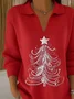Women Christmas Long Sleeve Comfy Casual Printing Sweater