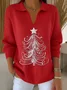 Women Christmas Long Sleeve Comfy Casual Printing Sweater